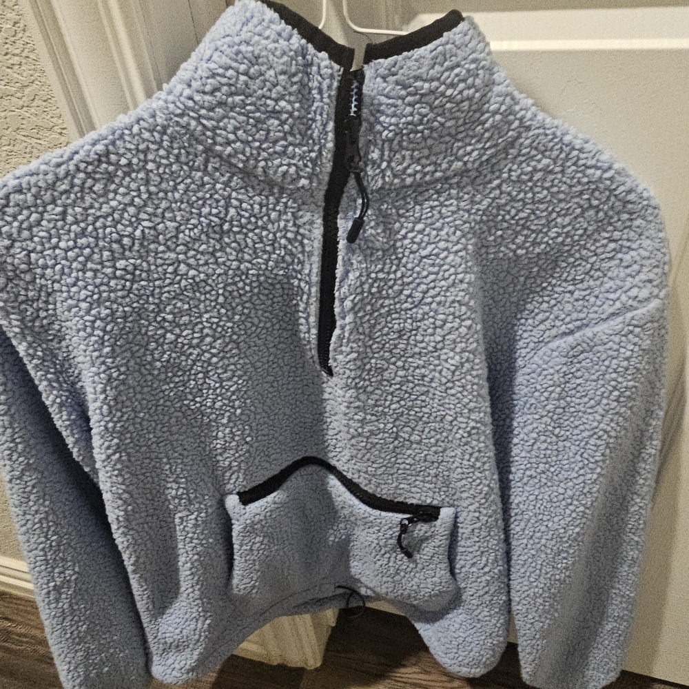 Cozy Blue Sherpa Pullover